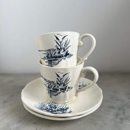 Pair of coffee cups - Laveno Since 1856 - Vintage