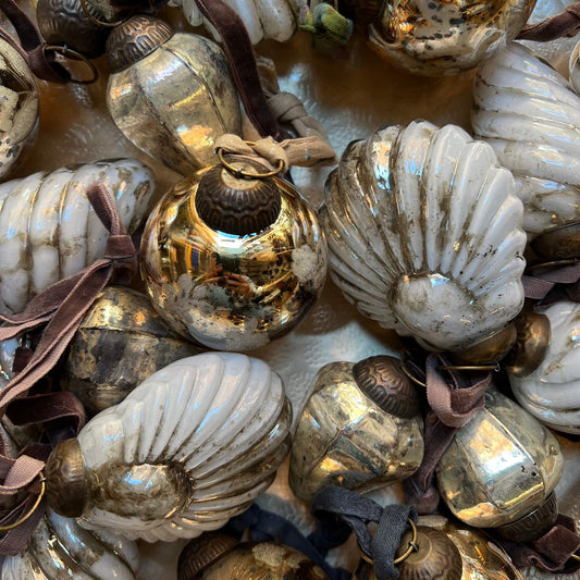 Palle - Oro anticato - Decorazioni Natale