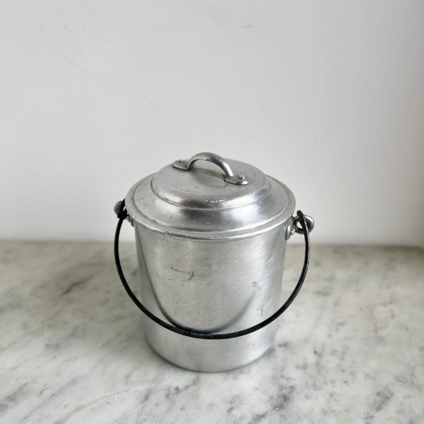 Aluminum Jars - with handle - Vintage