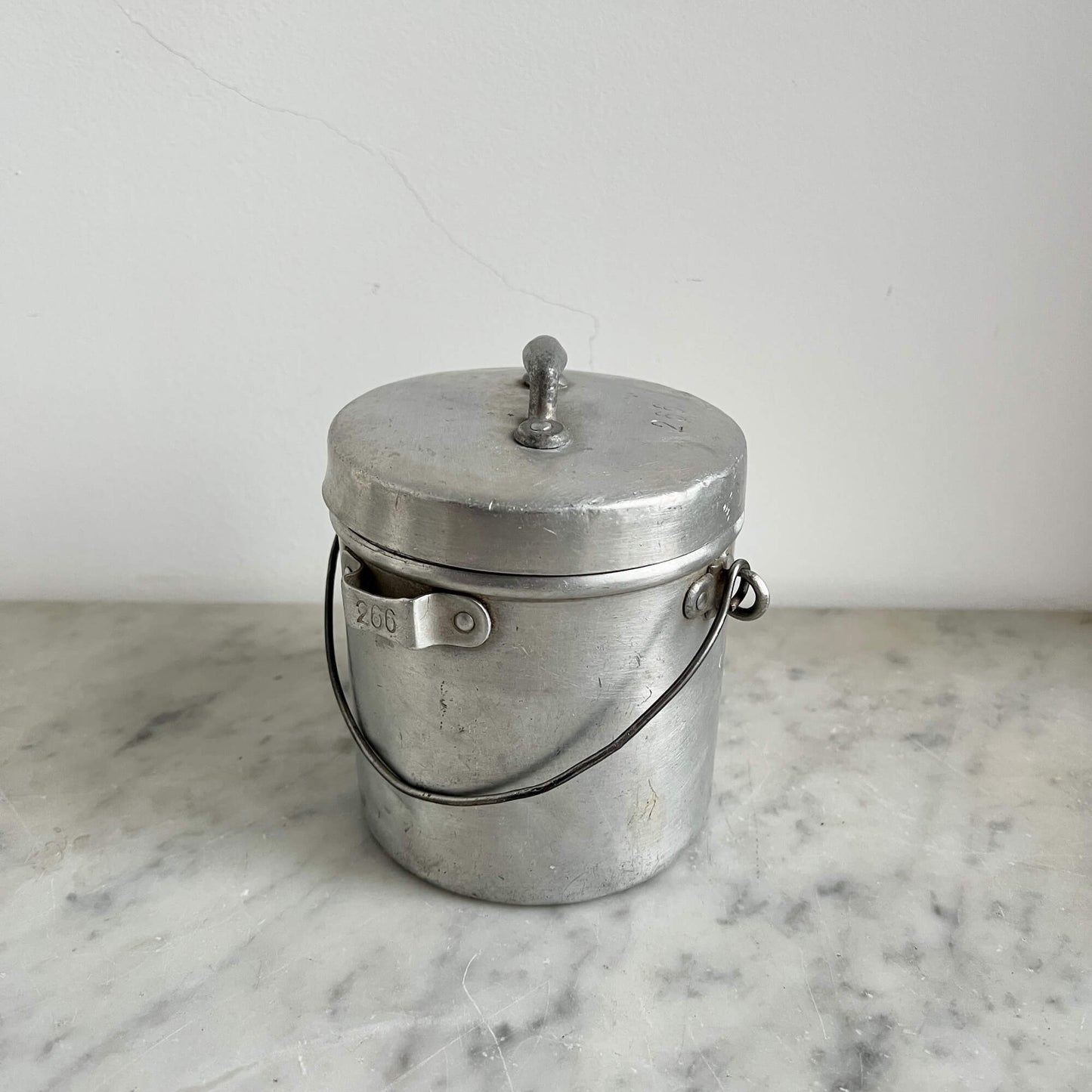 Aluminum Jars - with handle - Vintage