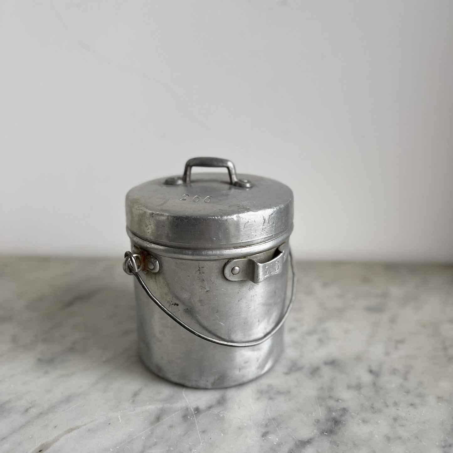 Aluminum Jars - with handle - Vintage