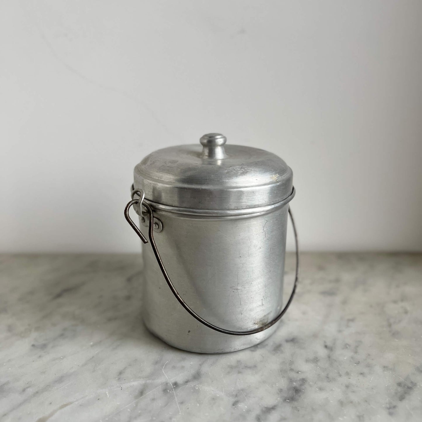 Aluminum Jars - with handle - Vintage