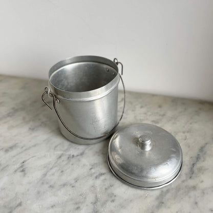 Aluminum Jars - with handle - Vintage