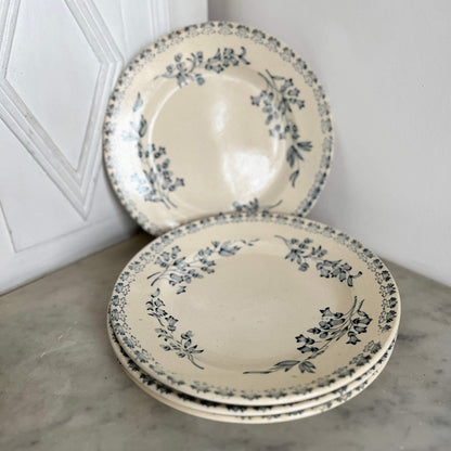 Set of 4 Flat Plates - Terre de fer - Vintage