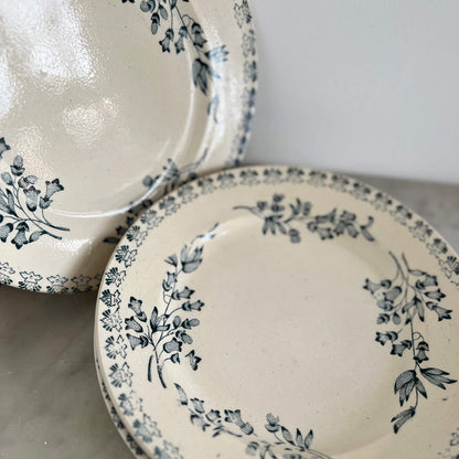 Set of 4 Flat Plates - Terre de fer - Vintage