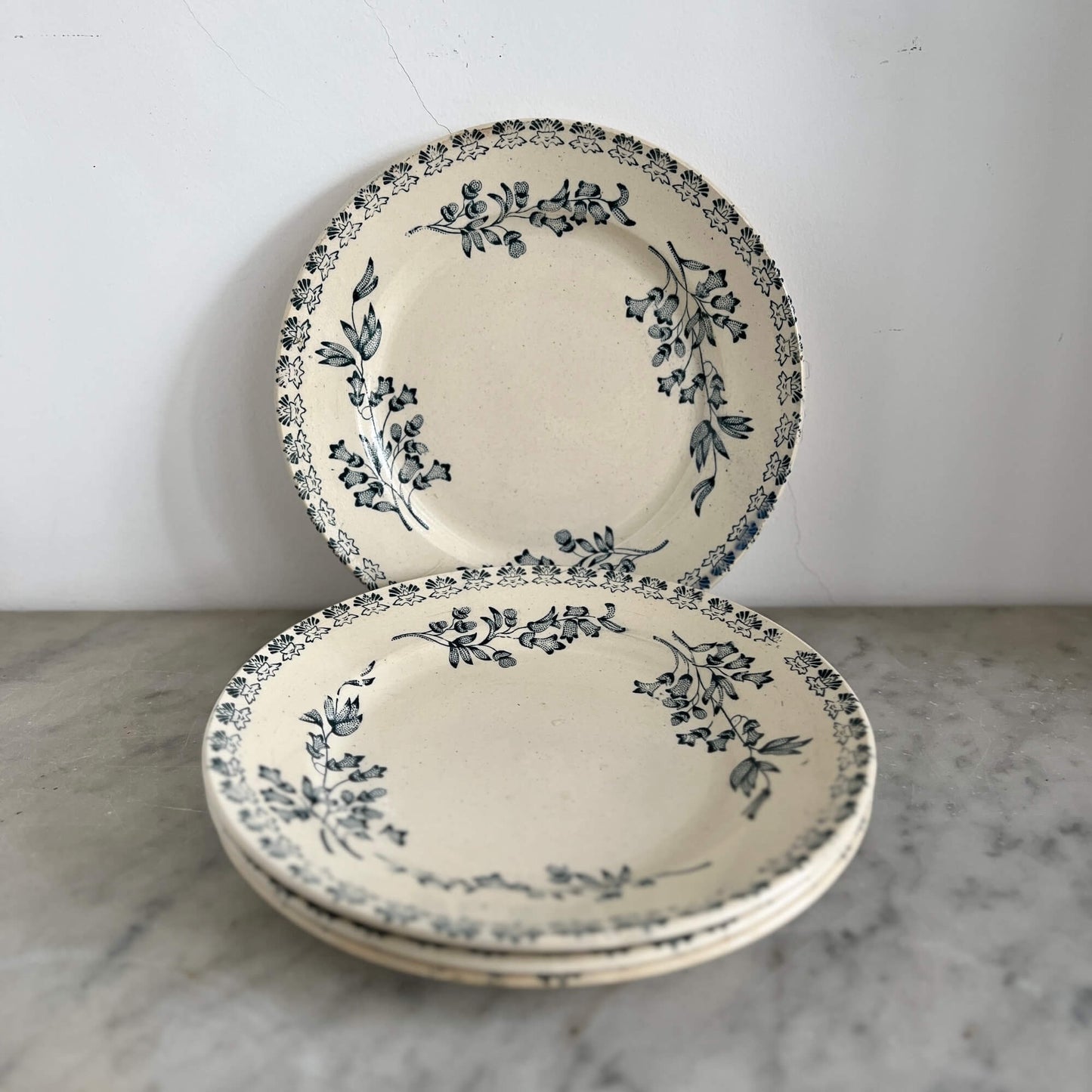 Set of 4 Flat Plates - Terre de fer - Vintage