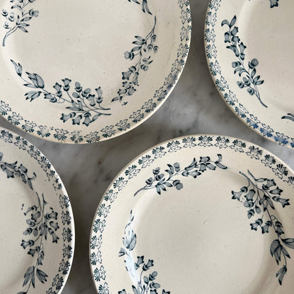 Set of 4 Flat Plates - Terre de fer - Vintage