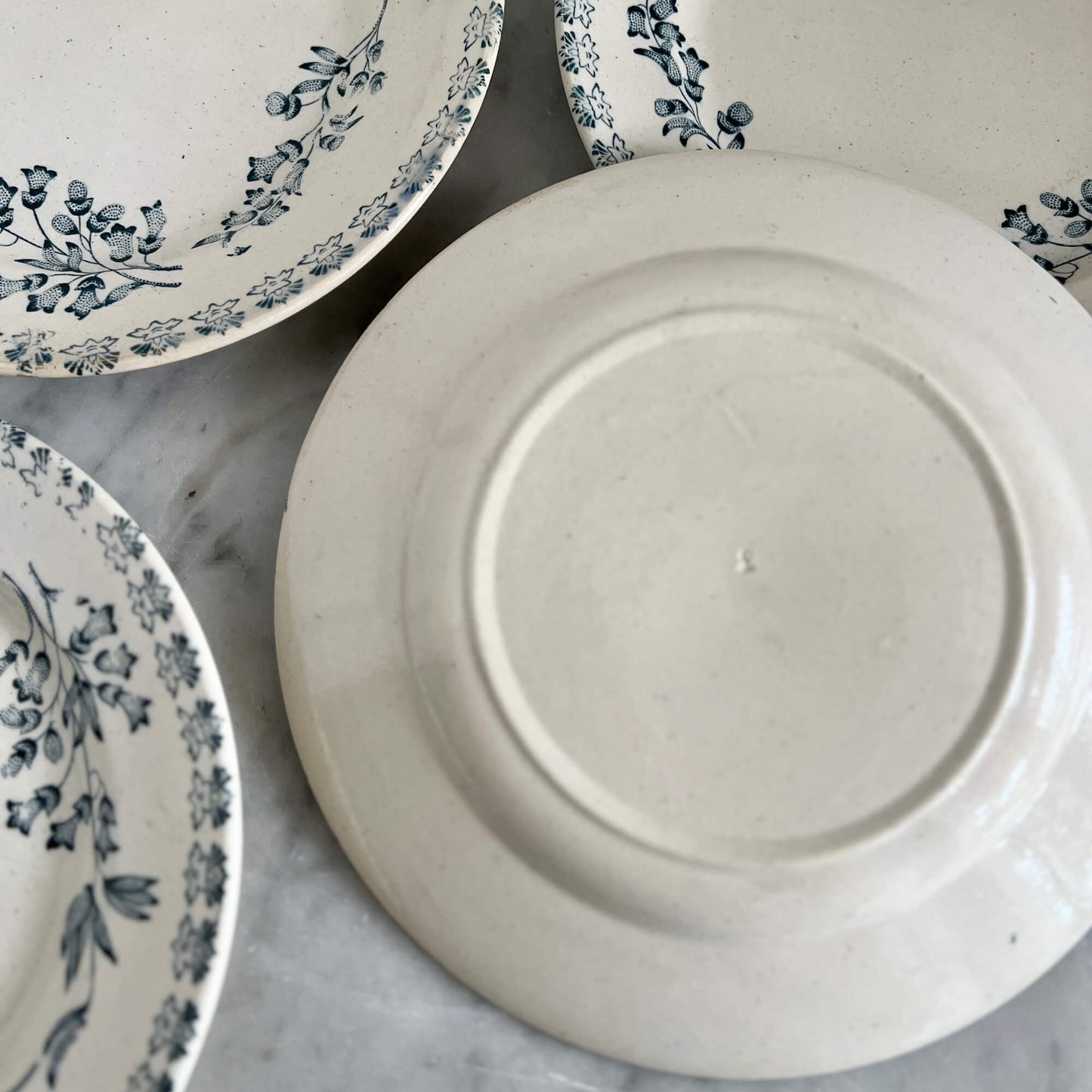 Set of 4 Flat Plates - Terre de fer - Vintage