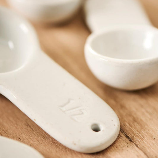 Set of 4 measuring spoons - Porcelain