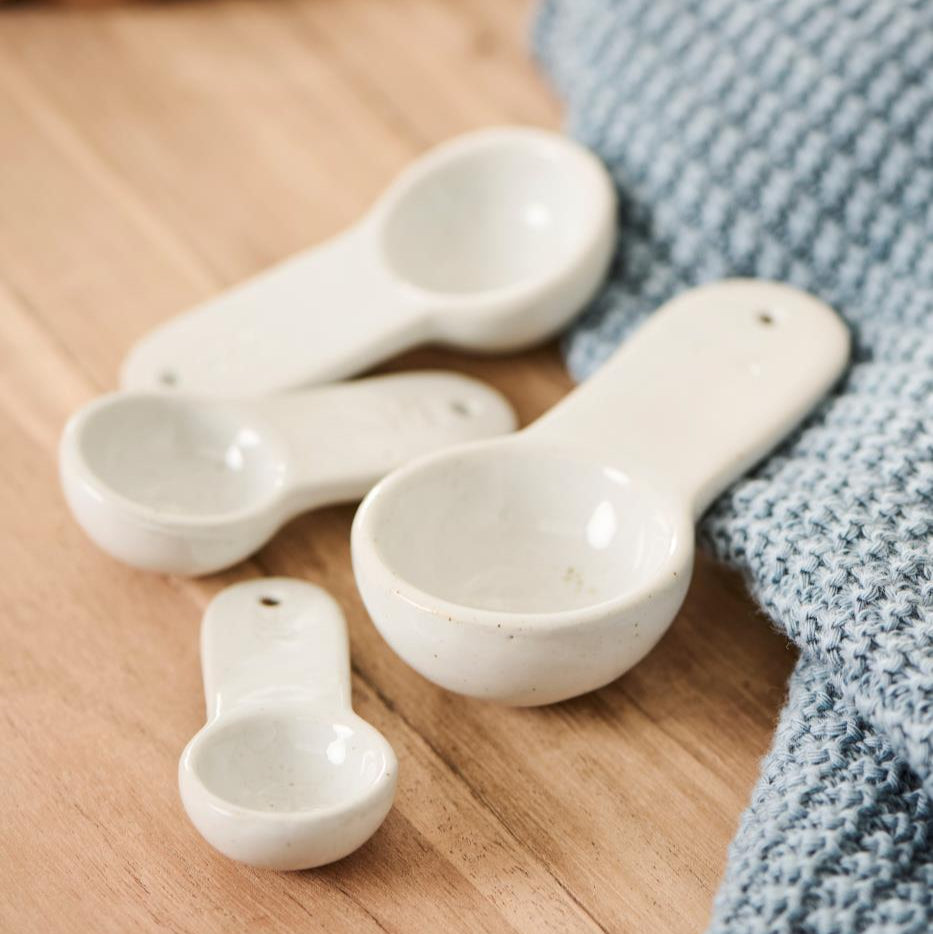 Set of 4 measuring spoons - Porcelain